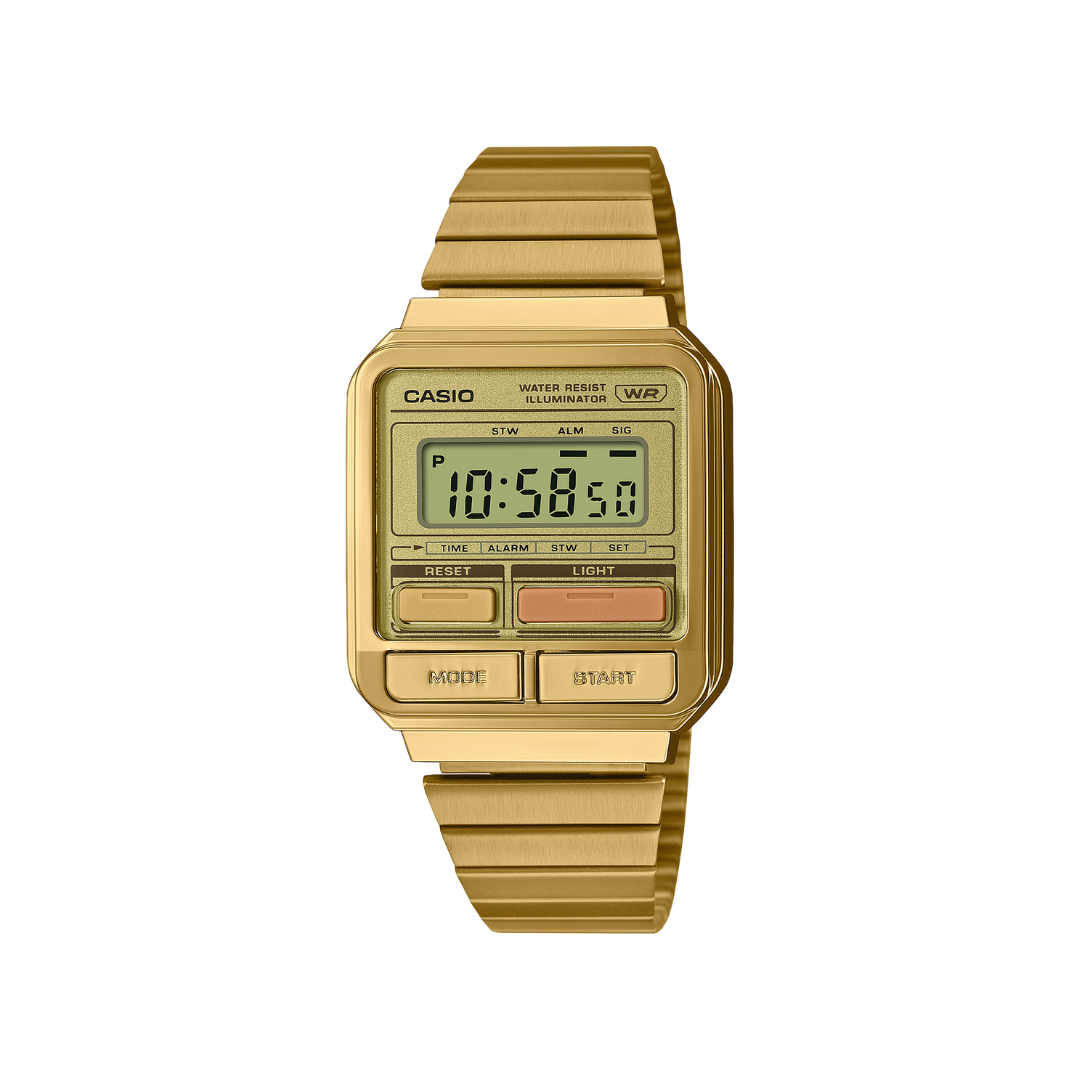 Gold retro casio watch sale