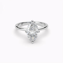 Load image into Gallery viewer, Classic Hidden Halo Marquise Engagement Ring
