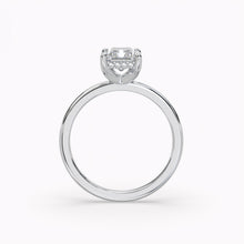 Load image into Gallery viewer, Classic Hidden Halo Radiant Engagement Ring
