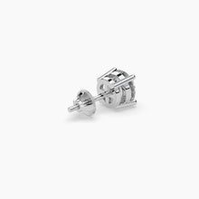 Load image into Gallery viewer, 1.00 CTW 14K White Gold Four Prong Portuguese Cut Diamond Stud Earrings (VS+)
