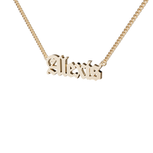 Load image into Gallery viewer, SOLID OLD ENGLISH NAME PENDANT
