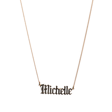 Load image into Gallery viewer, SOLID OLD ENGLISH NAME PENDANT
